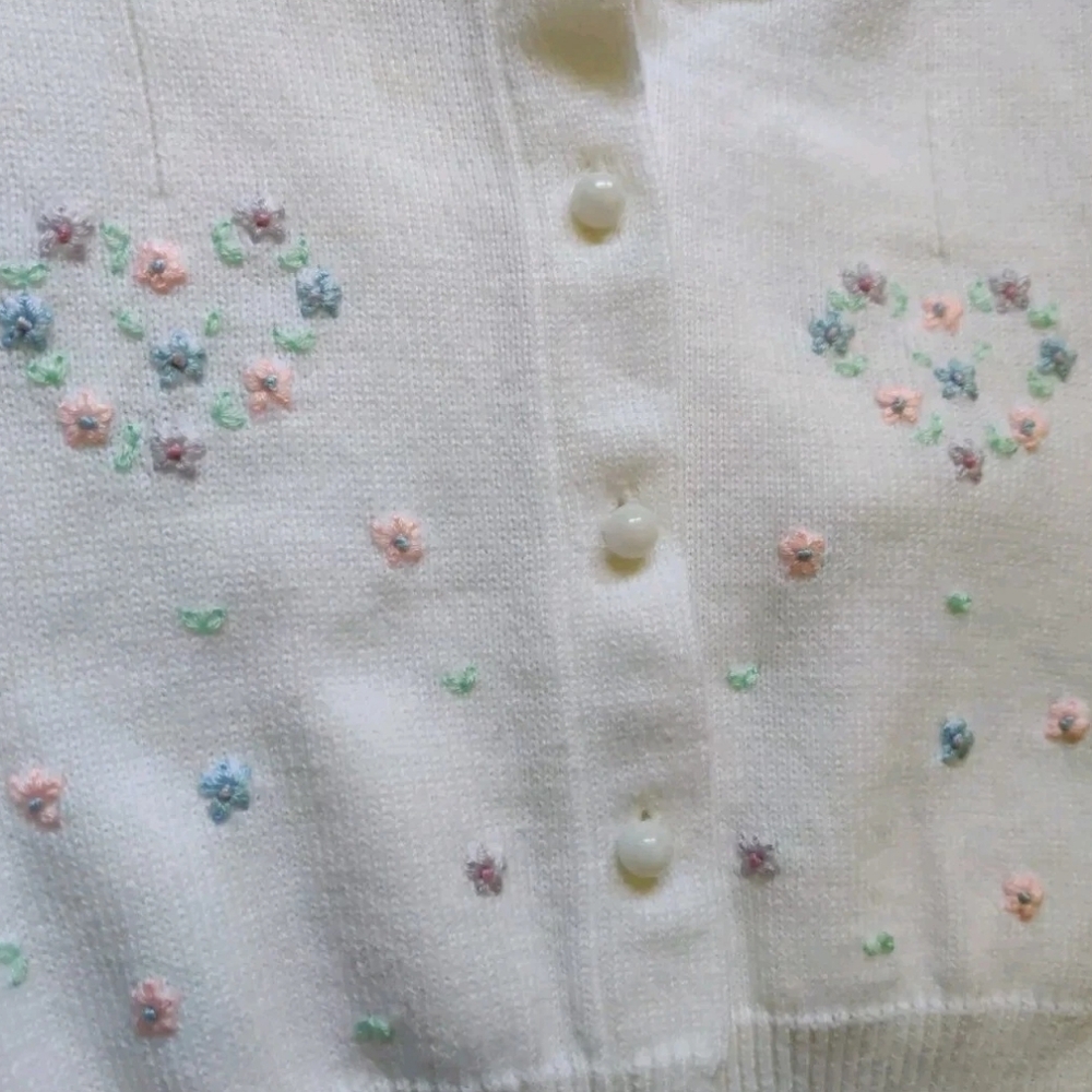 BABY SUPERSTORE Ivory Kids Cardigan Size 18M - Picture 3 of 5